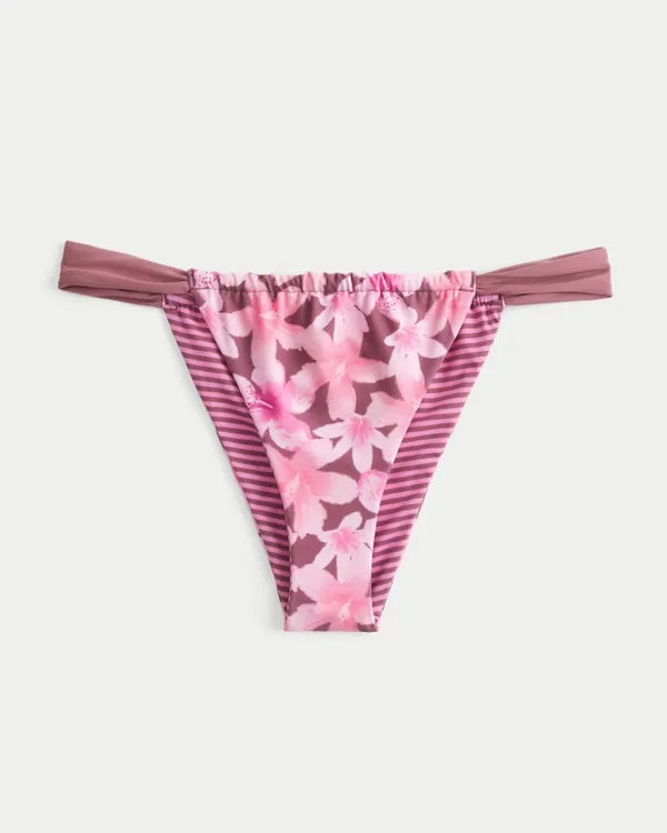 Reversible Wide-Strap Cheeky Bikini Bottom