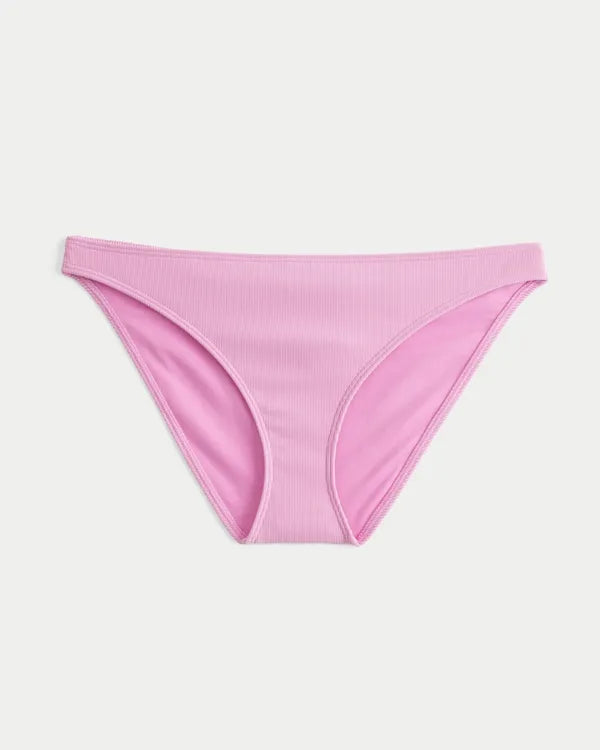 Rib Two-Tone Bikini Bottom