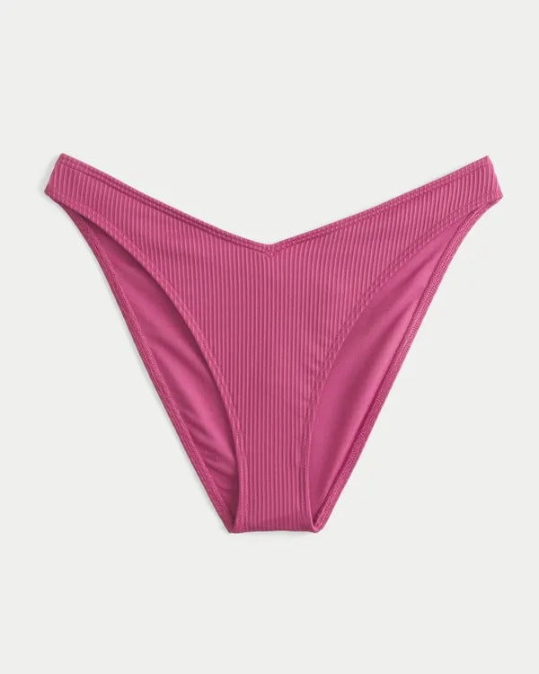 Ribbed Cheeky Bikini Bottom