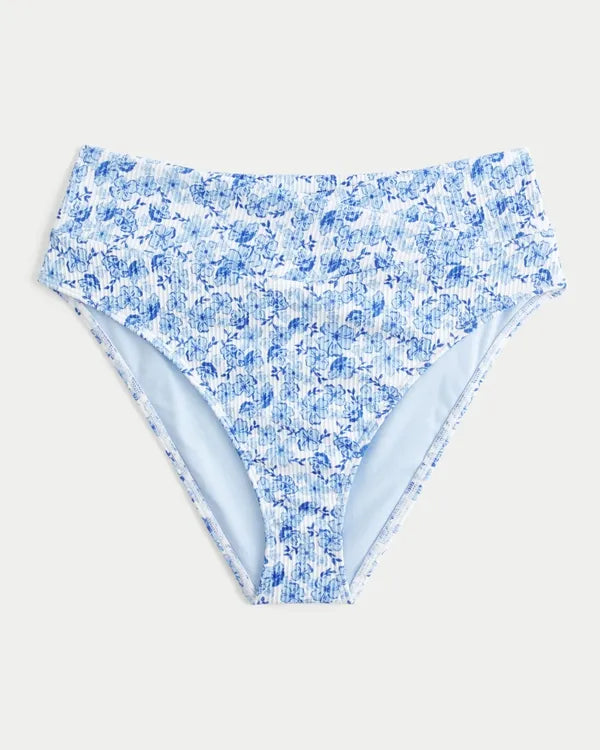 Ribbed High-Waist Bikini Bottom