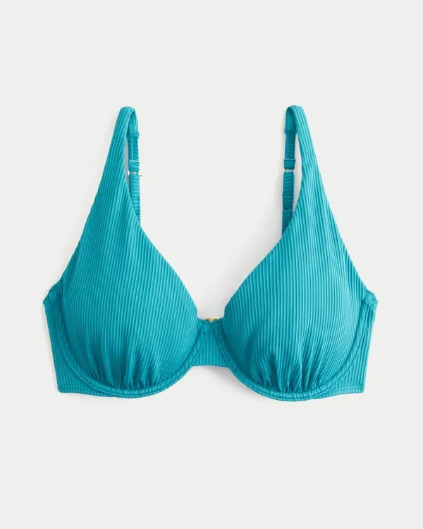 Curvy Rib High Apex Underwire Bikini Top