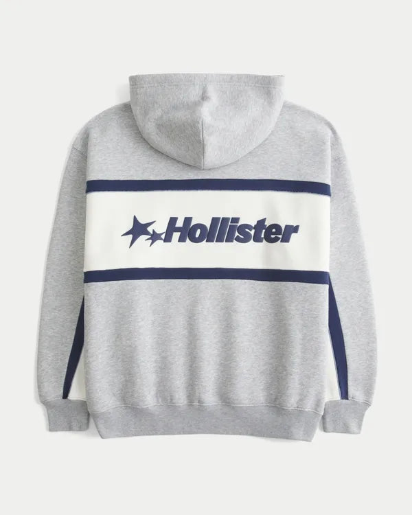 Boxy Logo Graphic Hoodie