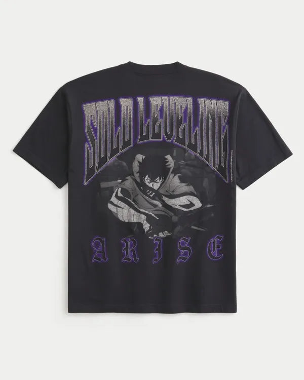 Boxy Solo Leveling Graphic Tee