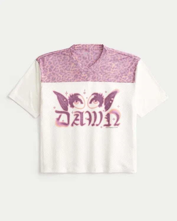 Super Boxy Dawn Graphic Football Jersey