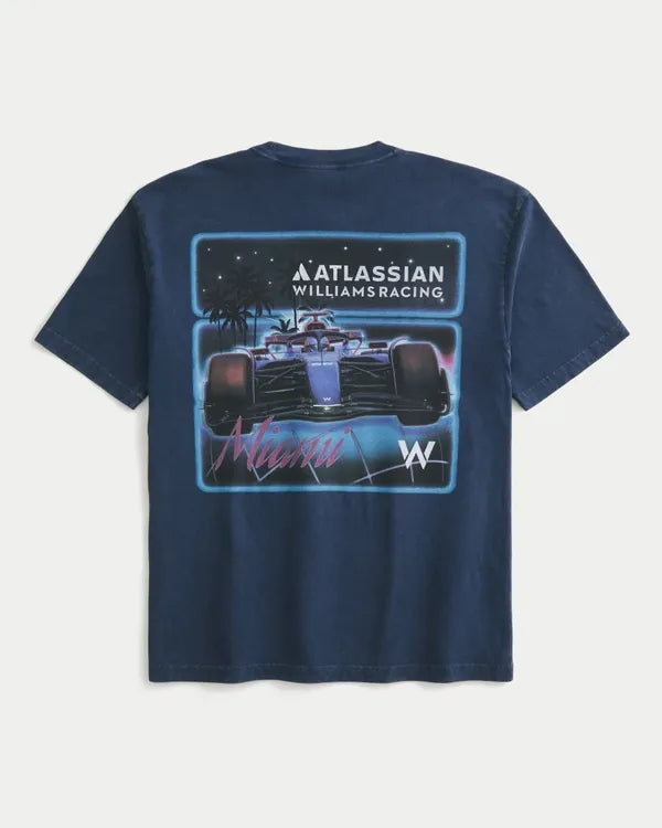 Boxy Atlassian Williams Racing Graphic Tee