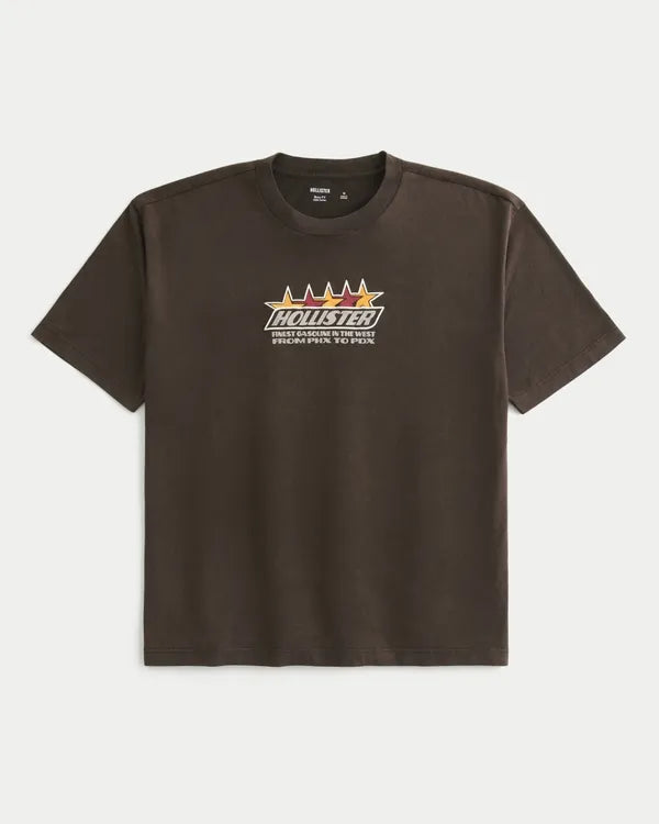 Boxy Cotton Logo Graphic Tee