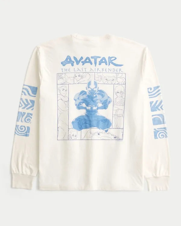 Relaxed Long-Sleeve Avatar: The Last Airbender Graphic Tee