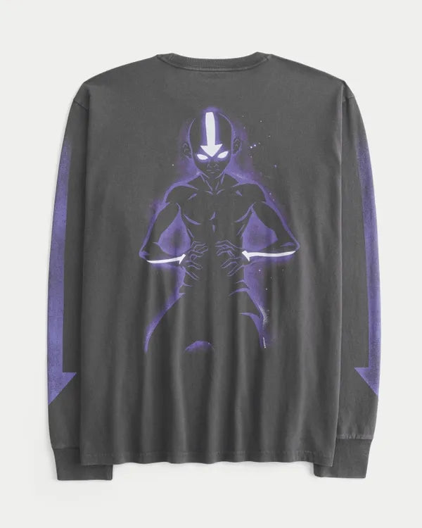 Relaxed Long-Sleeve Avatar: The Last Airbender Graphic Tee