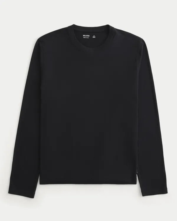Long-Sleeve Cotton Layering T-Shirt