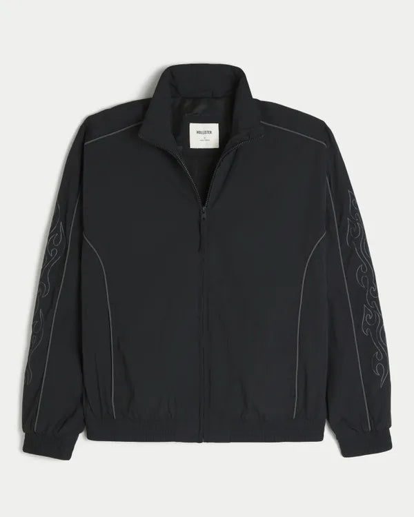 Flame Graphic Windbreaker