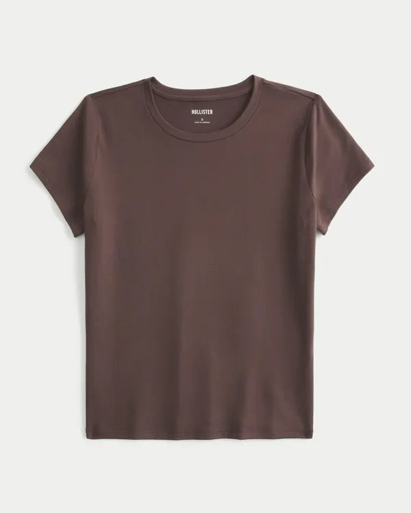 Smooth Seamless Fabric Crew Baby Tee