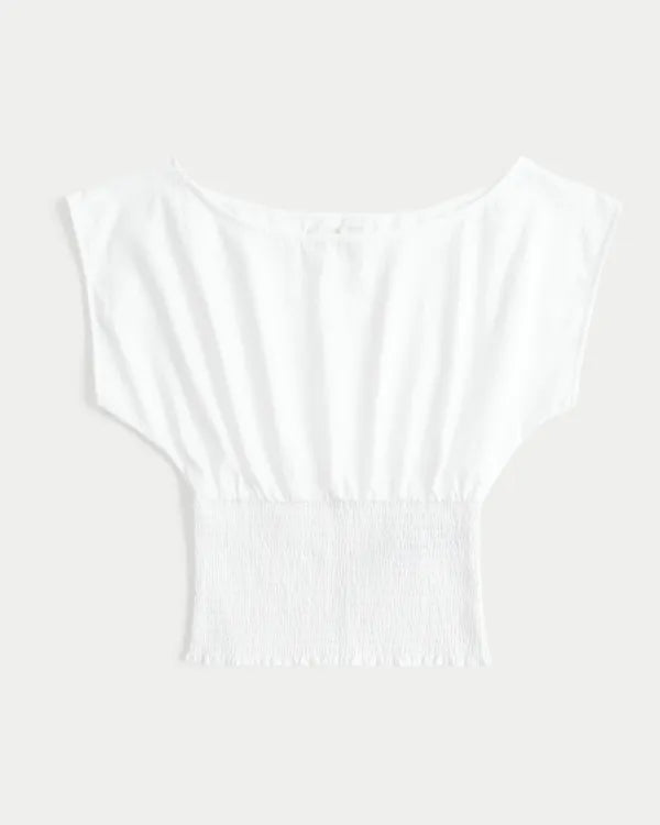 Banded Off-the-Shoulder Top