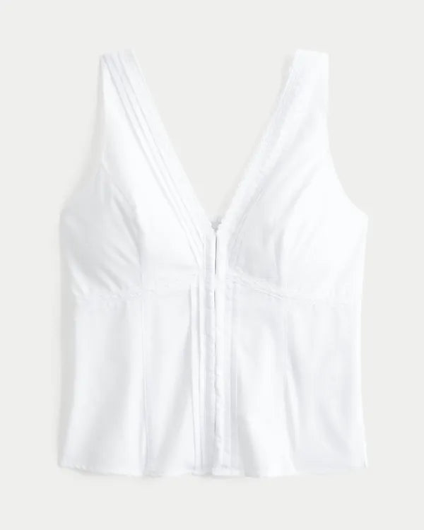 Hook & Eye Lace Trim Tank