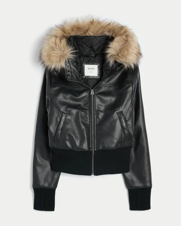 Hollister Peyton Faux Leather Jacket