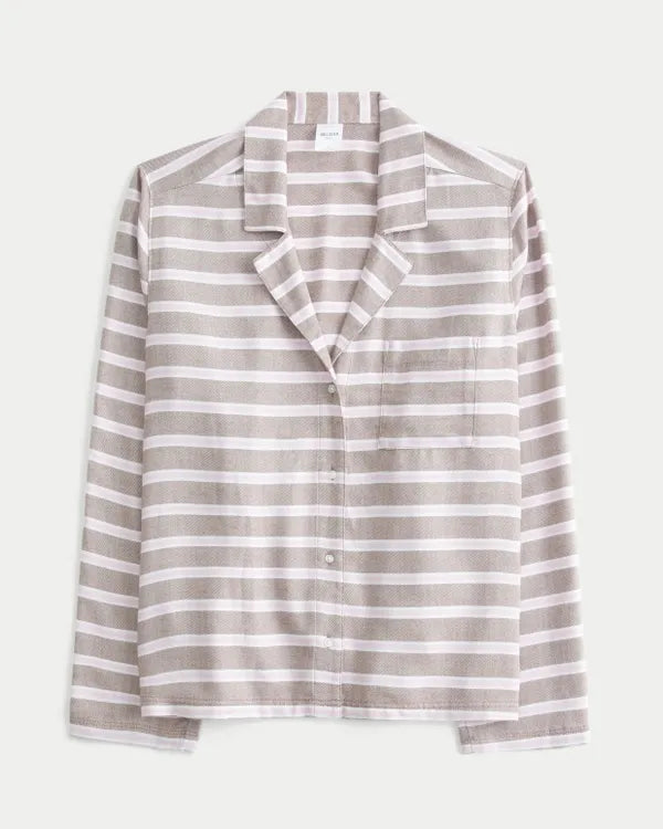 Flannel Button-Through Shirt