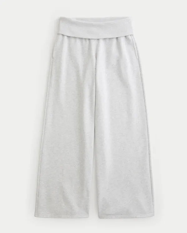 Hollister Feel Good Foldover Waist Baggy Sweatpants