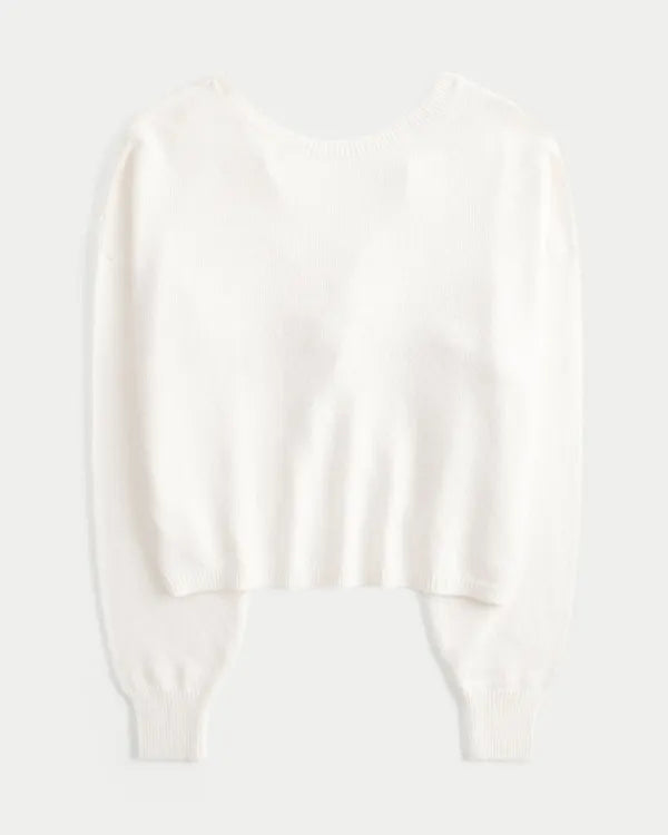 Easy Twist Back Sweater