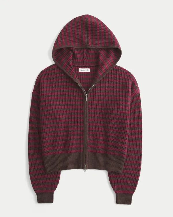 Easy Hooded Zip-Up Sweater