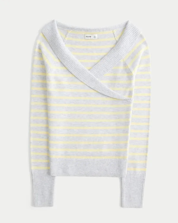 Twist Off-the-Shoulder Sweater
