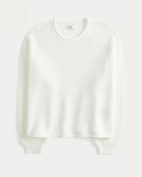 Easy Roll-Neck Crew Sweater