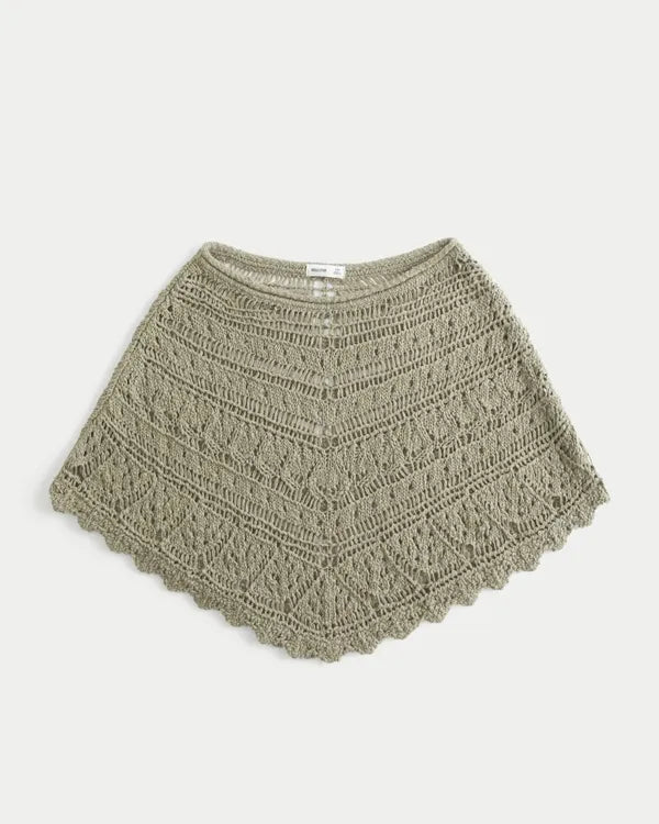 Stitchy Crochet-Style Poncho