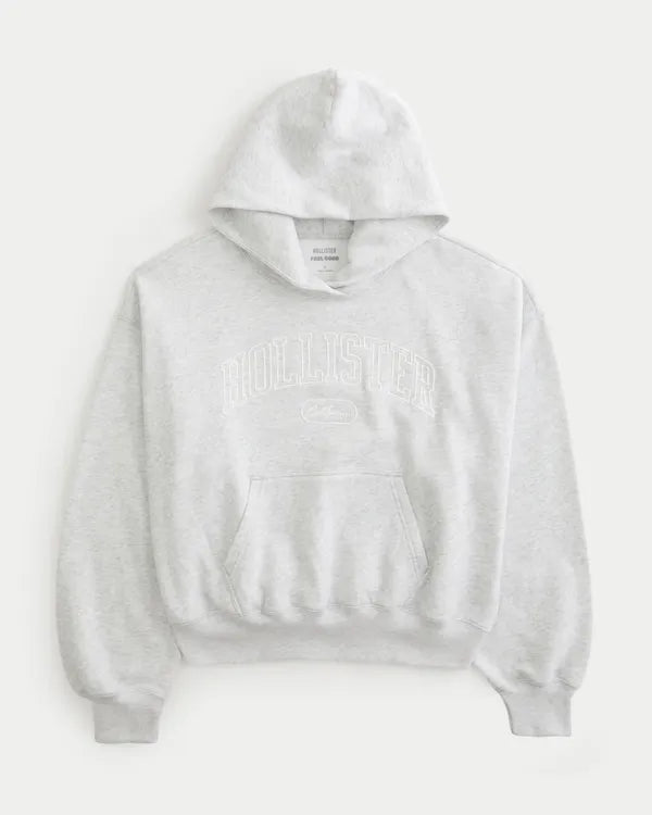 Hollister Feel Good Logo Graphic Hoodie