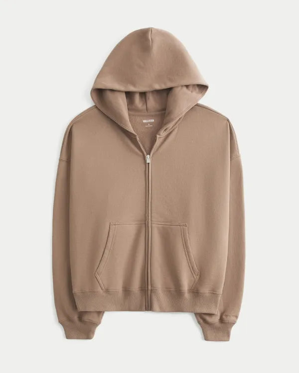 Hollister Feel Good Easy Zip-Up Hoodie