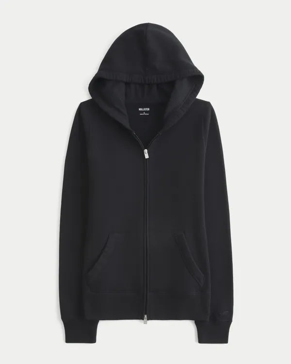 Hollister Feel Good Slim Zip-Up Hoodie