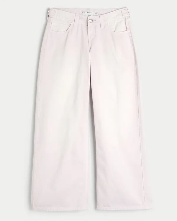 Hollister Andi Adjustable Ultra Low-Rise Super Baggy Jeans