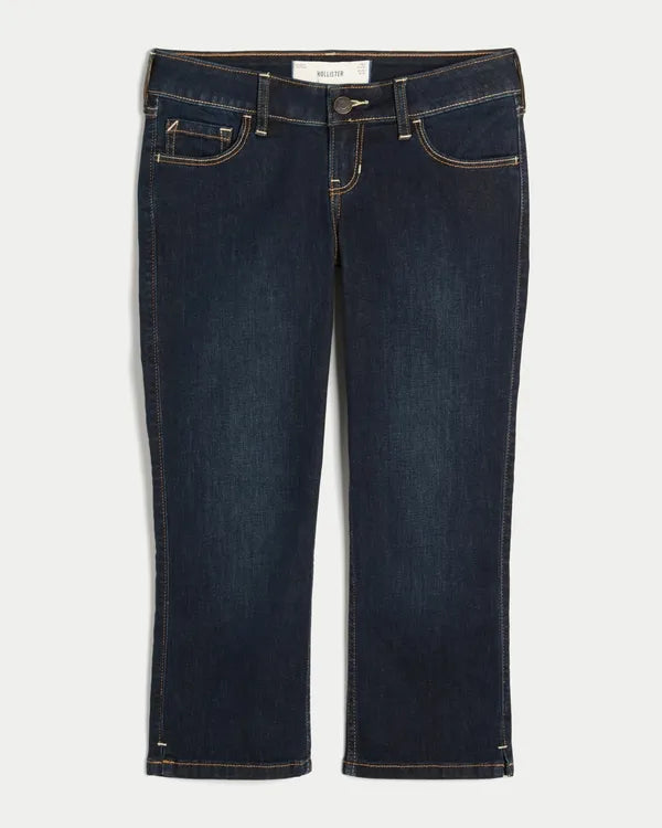 Ultra Low-Rise Capri Jeans