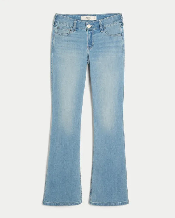Low-Rise Stretch Bootcut Jeans