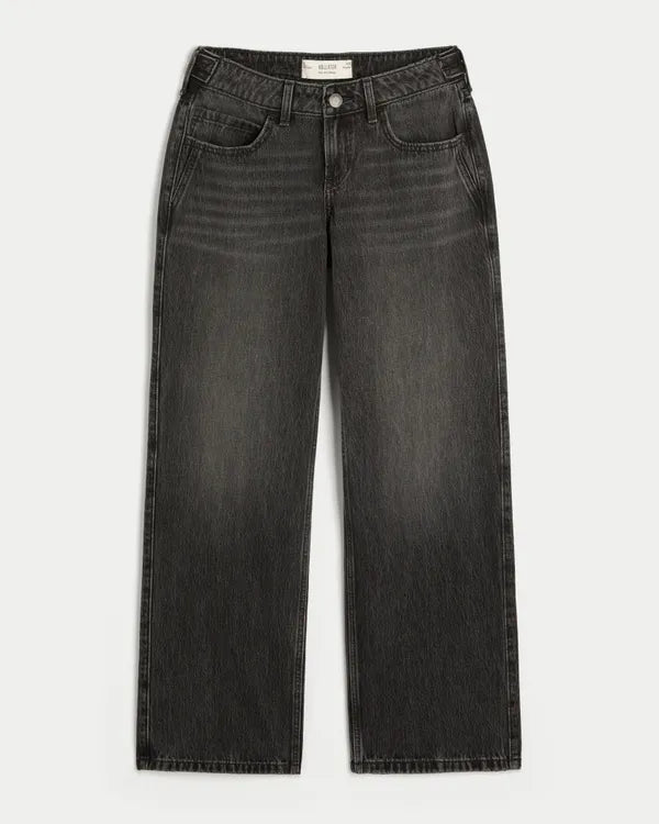 Hollister Andi Adjustable Waist Low-Rise Baggy Jeans