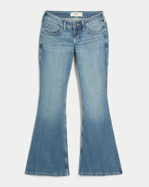 Ultra Low-Rise Flare Jeans