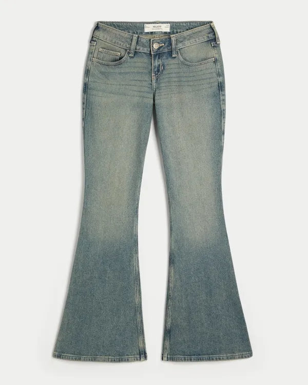 Ultra Low-Rise Flare Jeans