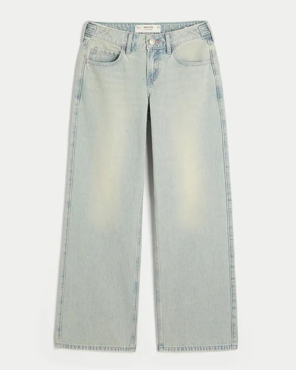 Hollister Andi Adjustable Waist Low-Rise Baggy Jeans