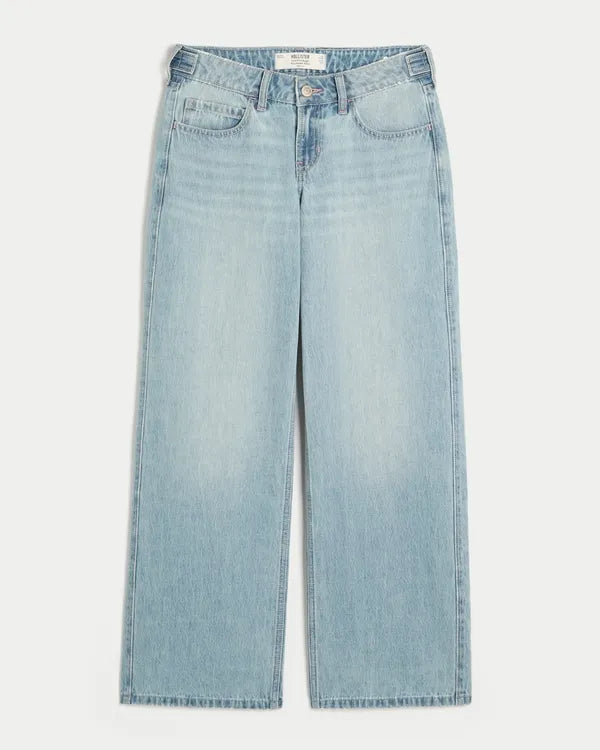 Hollister Andi Adjustable Waist Low-Rise Baggy Jeans