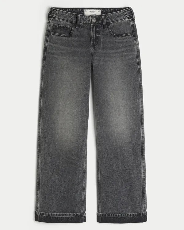 Hollister Andi Adjustable Waist Low-Rise Baggy Jeans