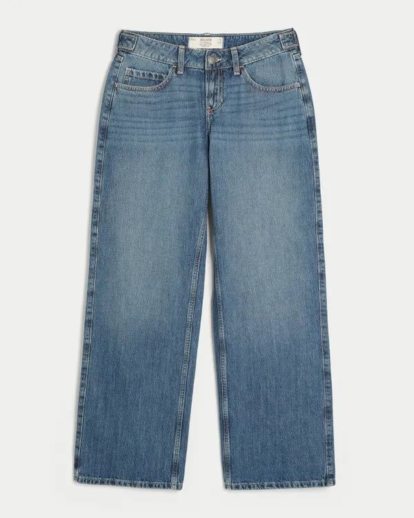 Hollister Andi Adjustable Waist Low-Rise Baggy Jeans