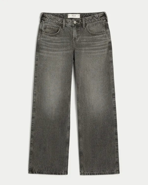 Hollister Andi Adjustable Waist Low-Rise Baggy Jeans
