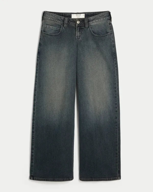Hollister Andi Adjustable Waist Ultra Low-Rise Super Baggy Jeans