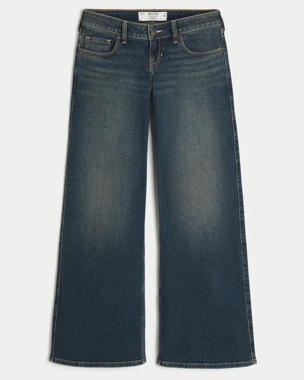 Ultra Low-Rise Wide-Leg Jeans