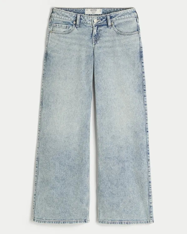 Ultra Low-Rise Wide-Leg Jeans
