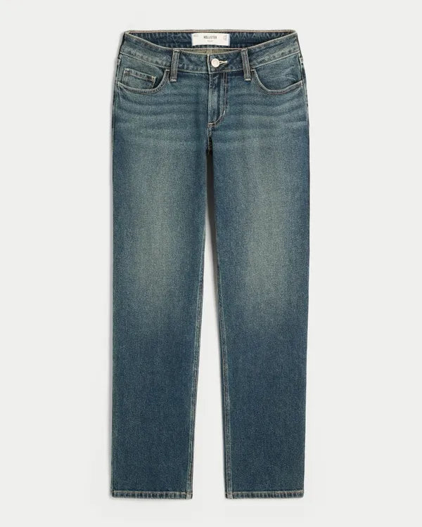 Low-Rise Straight Jeans