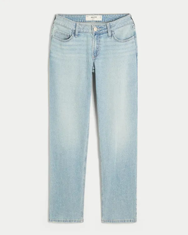 Low-Rise Straight Jeans