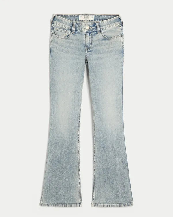 Low-Rise Stretch Bootcut Jeans