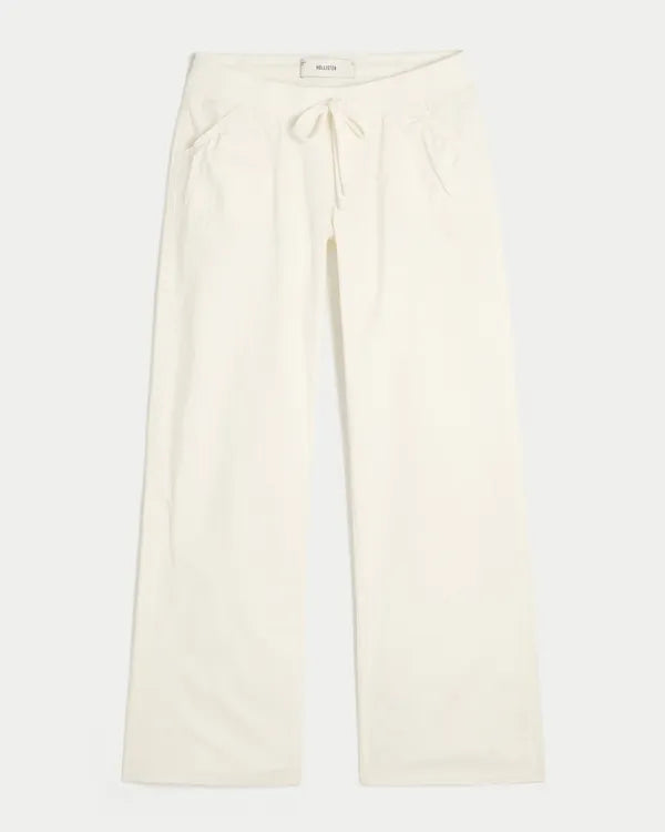 Hollister Remi Ultra Low-Rise Poplin Pull-On Pants