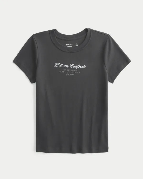 Cotton Logo Graphic Baby Tee