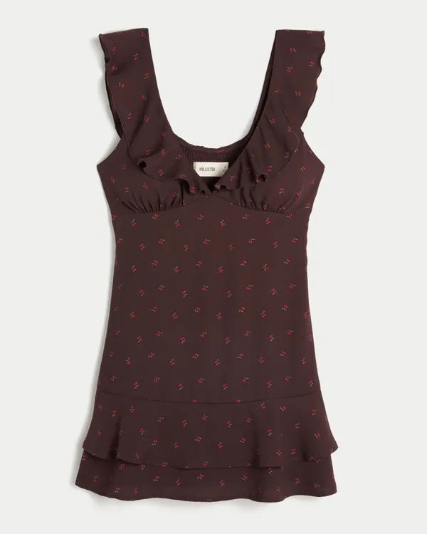 Flutter Sleeve Mini Dress