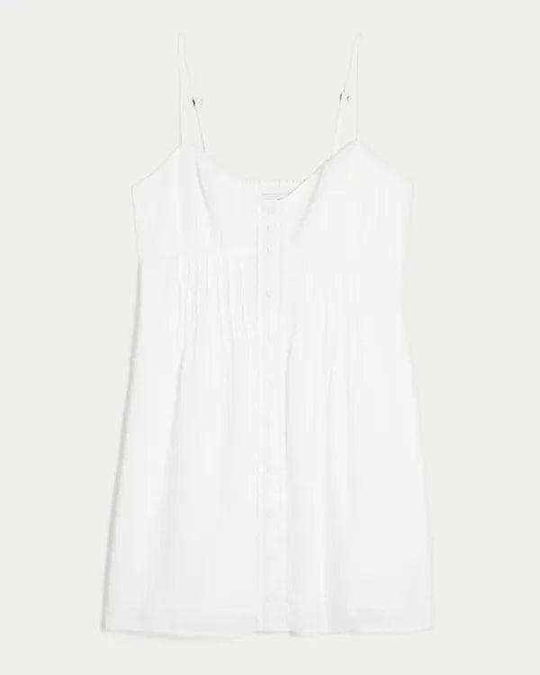 Pintuck Mini Dress