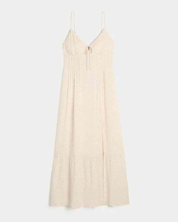 Pintuck Maxi Dress